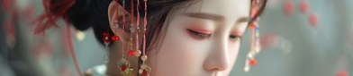 中国风美女,穿越千年的古典韵味与时尚交融
